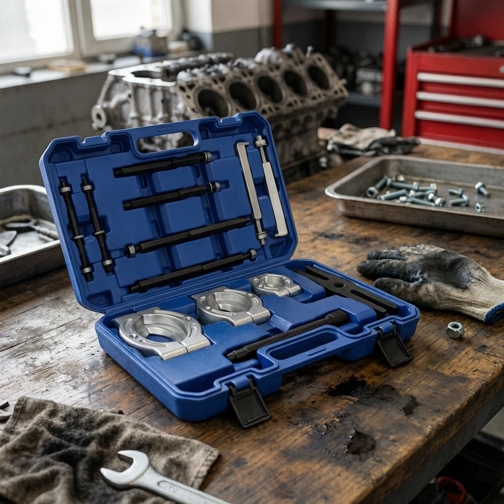 Bearing Puller Set Molded Slots Bearing Removal Kit Disassembly Tool Kit Hinged Lid Mechanic Tools Portable Handle
Bearing Puller Set Molded Slots Bearing Removal Kit Disassembly Tool Kit Hinged Lid Mechanic Tools Portable Handle