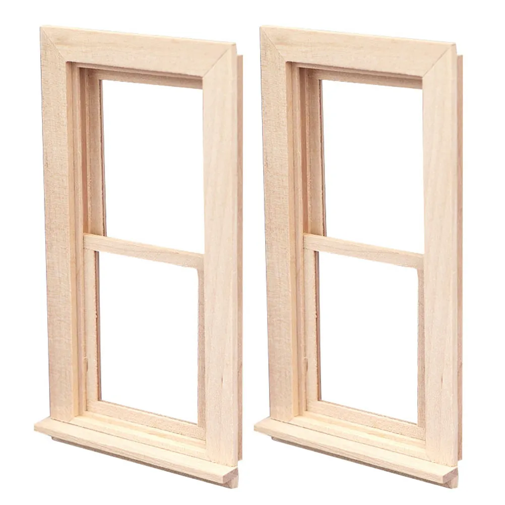 2Pcs 1:12 Scale Unpainted Wooden Dollhouse Windows Doors Miniature House Furnishings Traditional Sliding Design DIY Decor
2Pcs 1:12 Scale Unpainted Wooden Dollhouse Windows Doors Miniature House Furnishings Traditional Sliding Design DIY Decor