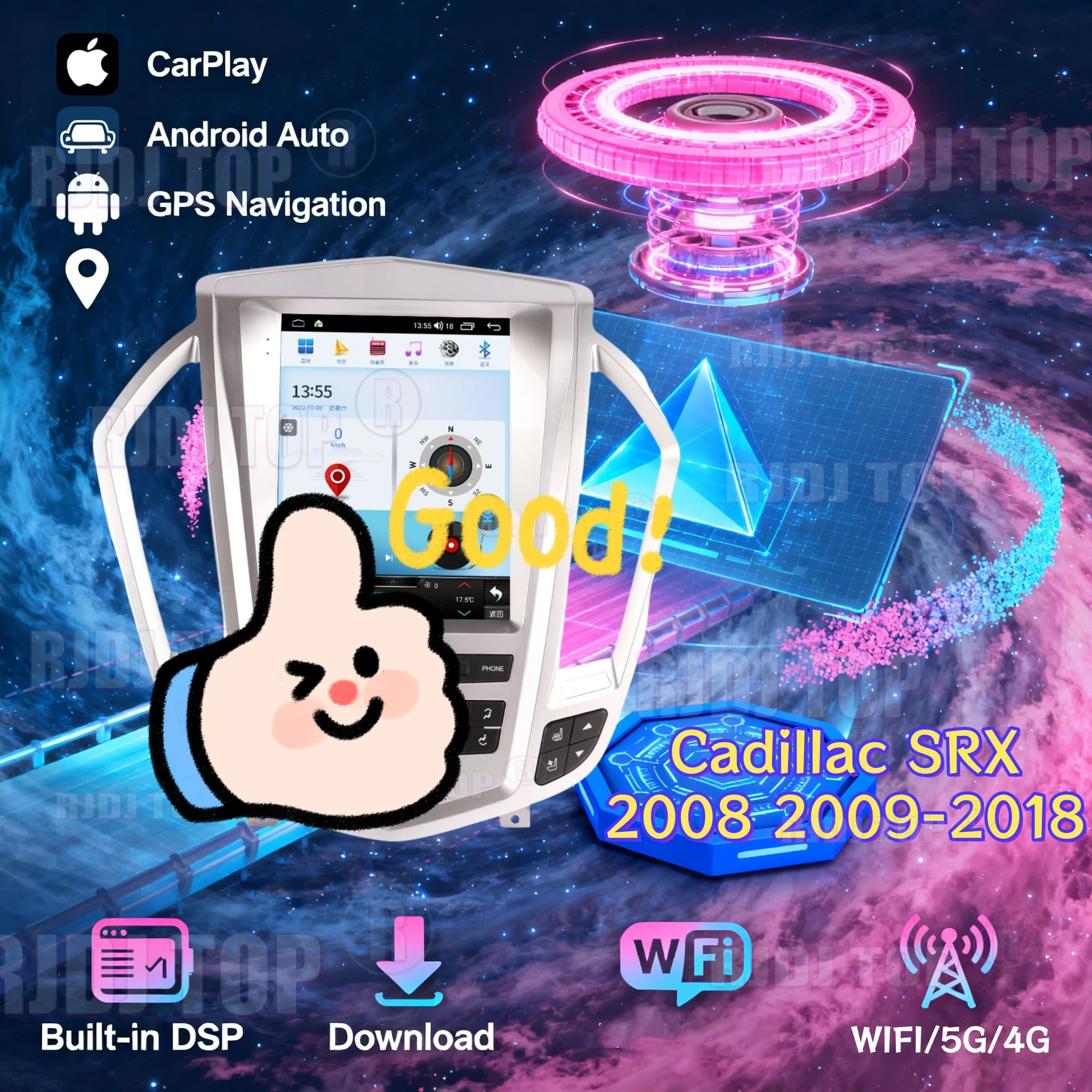 Car Radio For Cadillac SRX 2009 - 2012 Multimedia Player Wireless Carplay Android Auto Autoradio Stereo GPS Navi Head Unit WiFi
Car Radio For Cadillac SRX 2009 - 2012 Multimedia Player Wireless Carplay Android Auto Autoradio Stereo GPS Navi Head Unit WiFi