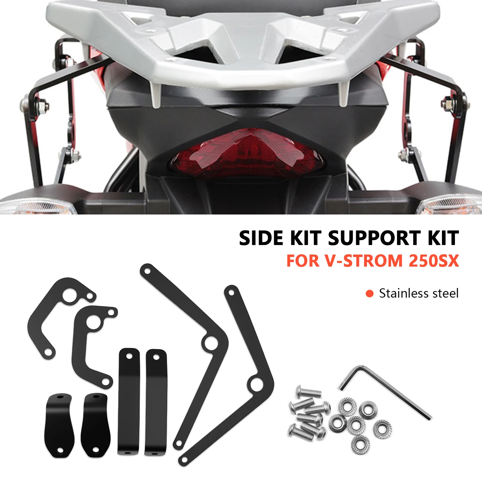 FOR V-STROM 250 SX VSTROM 250SX 2022-2025 Motorcycle saddle bag rack luggage rack side rack side bag support rack
FOR V-STROM 250 SX VSTROM 250SX 2022-2025 Motorcycle saddle bag rack luggage rack side rack side bag support rack