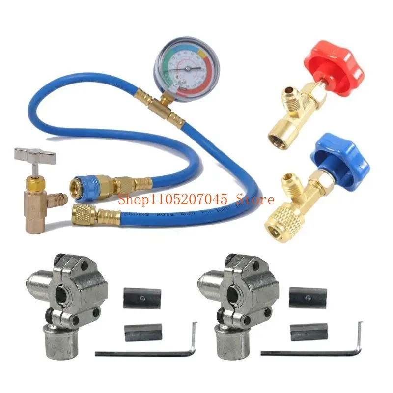 Эффективный комплект для заправки хладагента R134A 37cd с быстроразъемным соединением и манометром, подходящий для безопасных и
Эффективный комплект для заправки хладагента R134A 37cd с быстроразъемным соединением и манометром, подходящий для безопасных и
