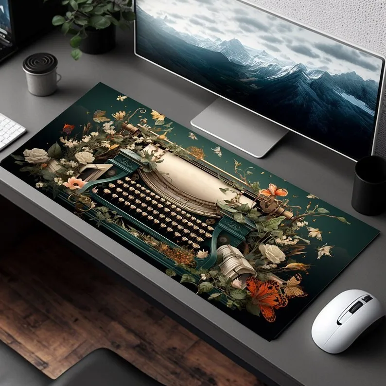 Retro typewriter desk decoration rubber non-slip bottom computer office accessories thickened and enlarged notebook keyboard pad
Retro typewriter desk decoration rubber non-slip bottom computer office accessories thickened and enlarged notebook keyboard pad