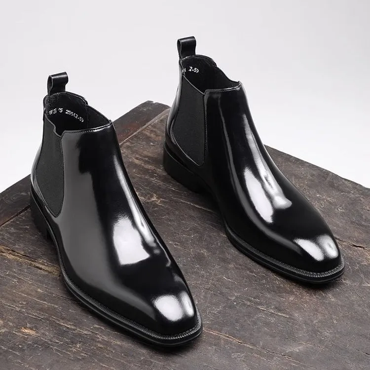 Men's Chelsea Boots British Style Spring Autumn Square Head Work Shoes Boots Short Tube Rubber Outsole Wear Resistant
Men's Chelsea Boots British Style Spring Autumn Square Head Work Shoes Boots Short Tube Rubber Outsole Wear Resistant