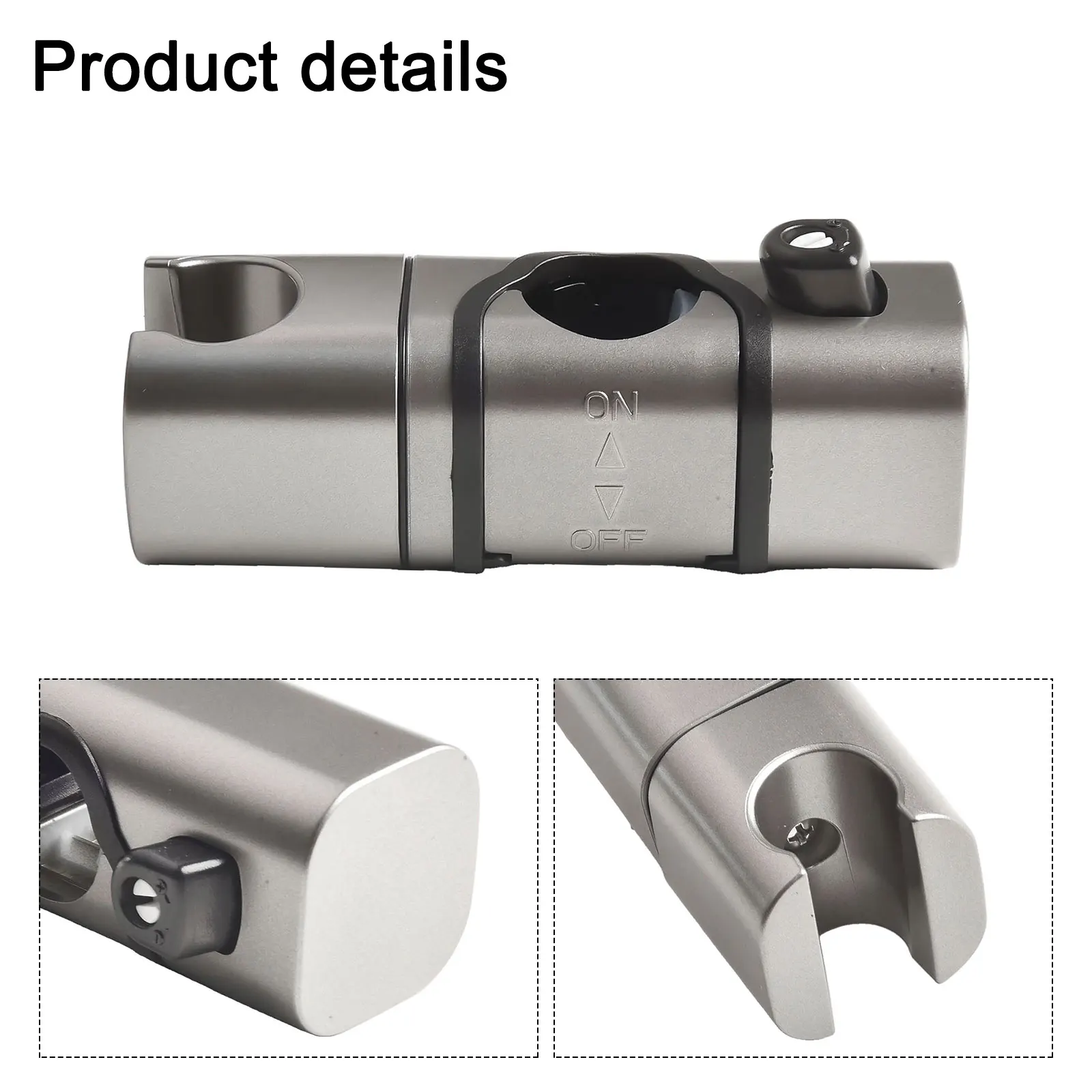 Robust ABS Construction Adjustable Shower Head Holder Perfectly Fits Standard Round Rods Between Sizes of 20 to 25MM
Robust ABS Construction Adjustable Shower Head Holder Perfectly Fits Standard Round Rods Between Sizes of 20 to 25MM