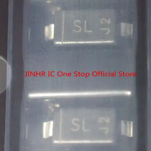 New 50PCS 1N5819 1N5819HW 1N5819HW-7-F, Marking SL, SOD-123, DIODE SCHOTTKY 40V 1A SOD123