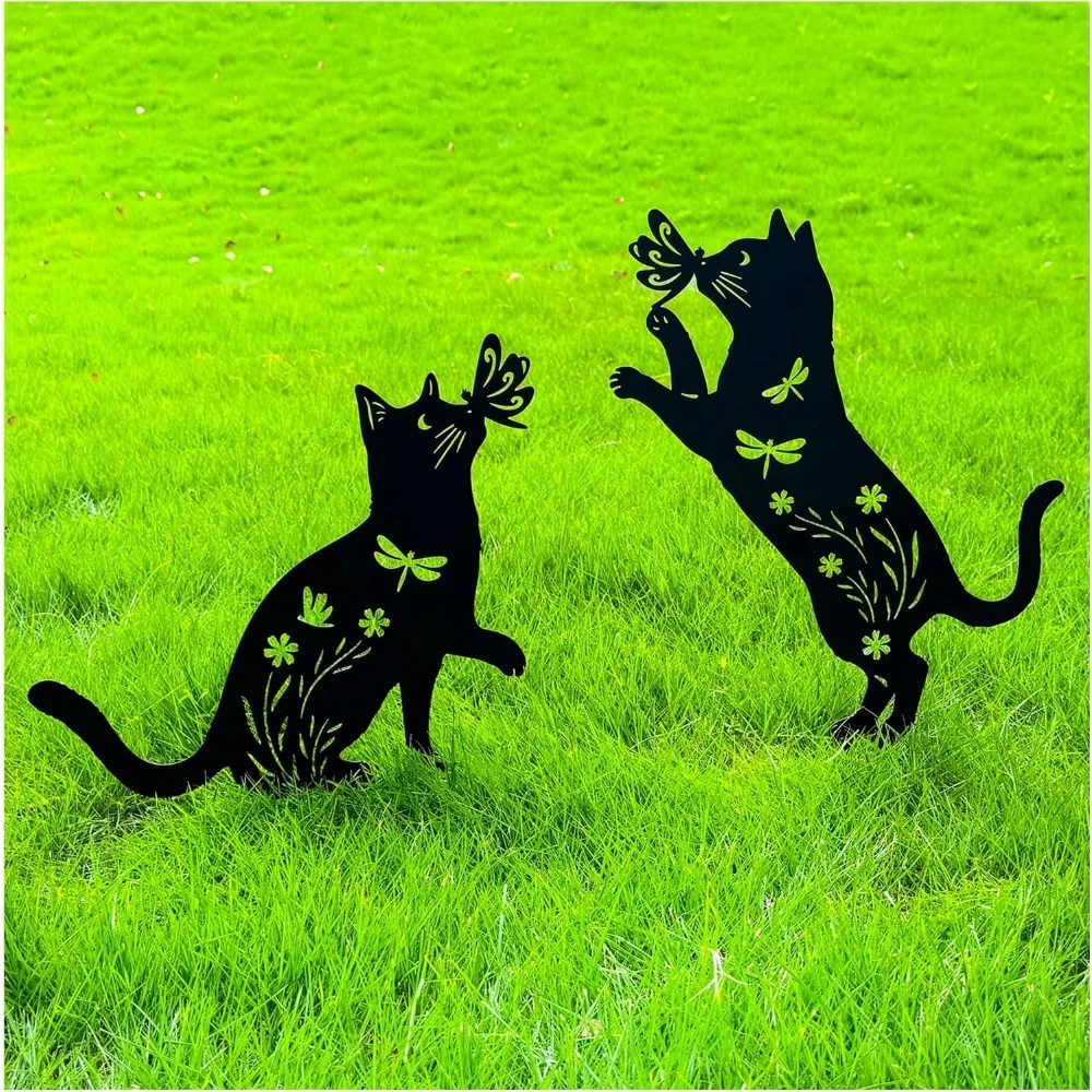Cat Metal Decorative Garden Stakes Cat Gifts for Women/Men Unique Gifts Silhouette Statues for Yard Art, Outside, Patio, Outdoor
Cat Metal Decorative Garden Stakes Cat Gifts for Women/Men Unique Gifts Silhouette Statues for Yard Art, Outside, Patio, Outdoor