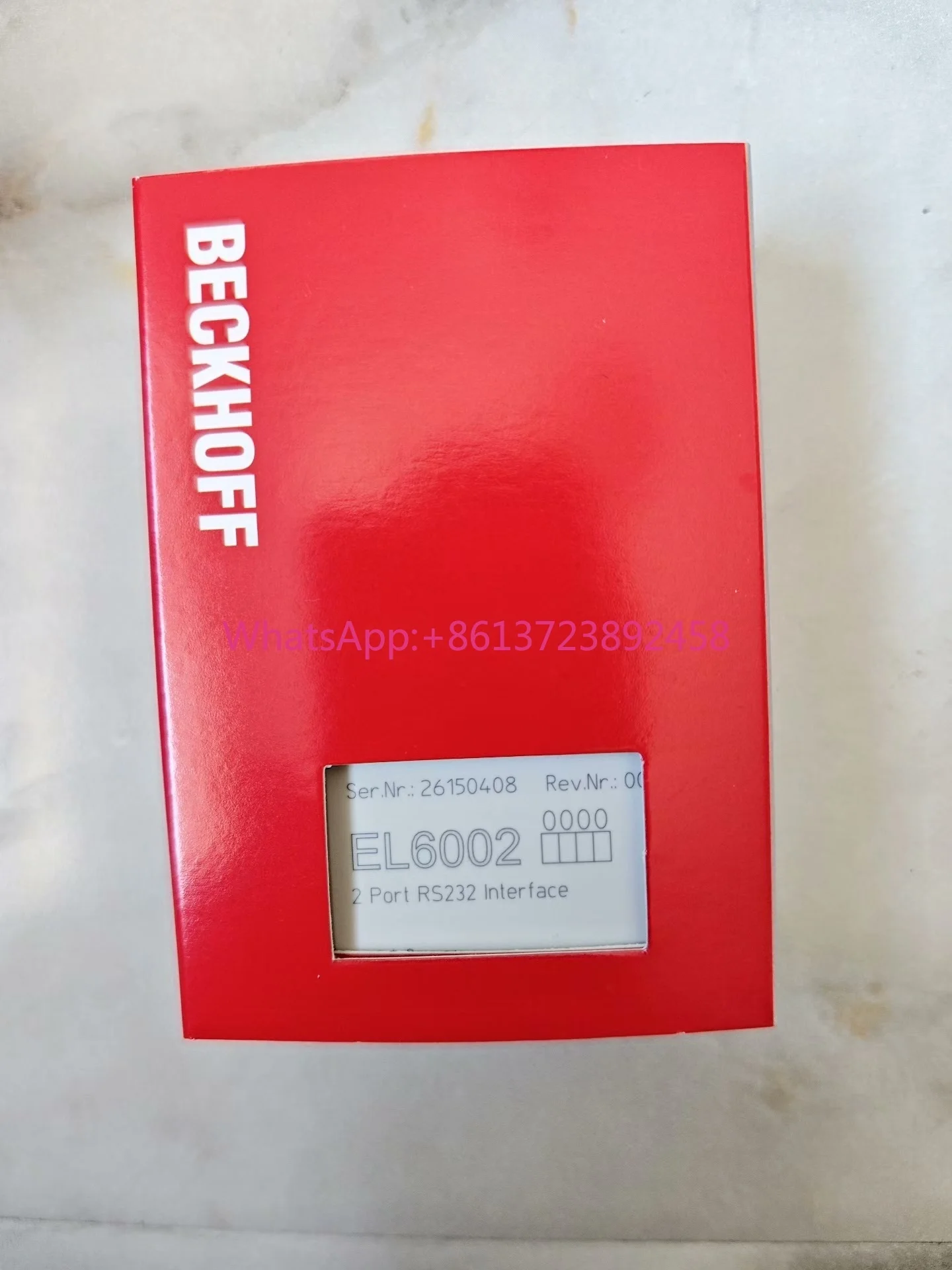 Beckhoff EL6002 RS232 interface module,
Beckhoff EL6002 RS232 interface module,