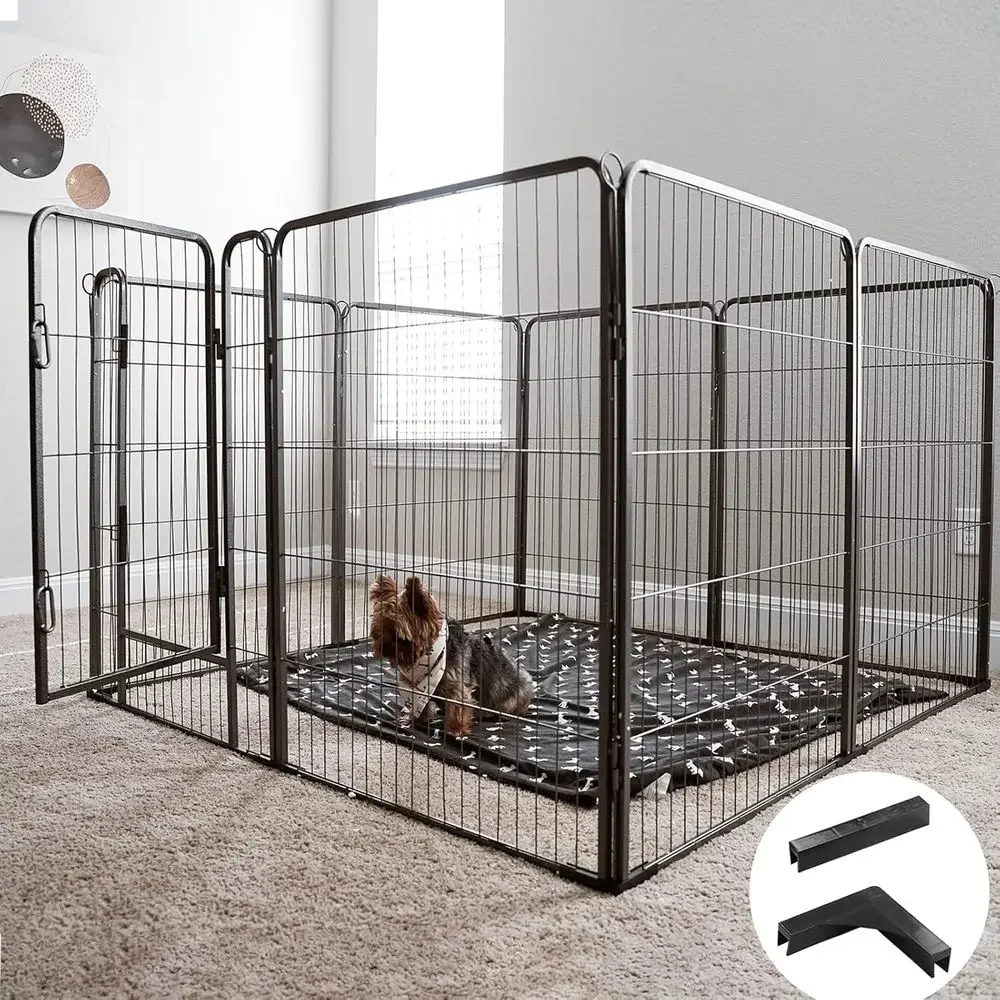 Portable Metal Dog Exercise Pen with Door, Heavy-Duty Small Animal Enclosure, Outdoor Dog Kennel (8 Panels, 31 Inch)
Portable Metal Dog Exercise Pen with Door, Heavy-Duty Small Animal Enclosure, Outdoor Dog Kennel (8 Panels, 31 Inch)