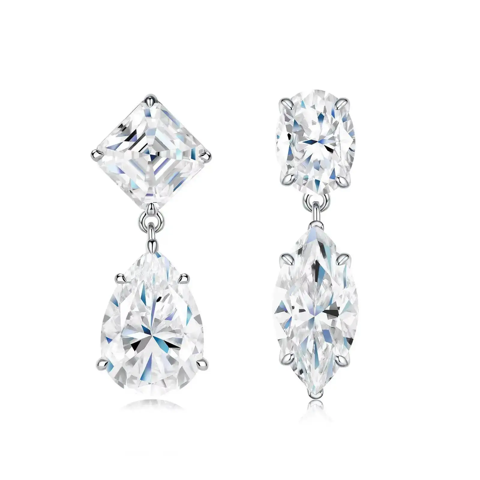 Vvs1 Moissanite Pear Cut Drop Stud Earrings 925 Sterling Silver Moissanite Earrings New Designs Women Luxury Earrings With Gems
Vvs1 Moissanite Pear Cut Drop Stud Earrings 925 Sterling Silver Moissanite Earrings New Designs Women Luxury Earrings With Gems