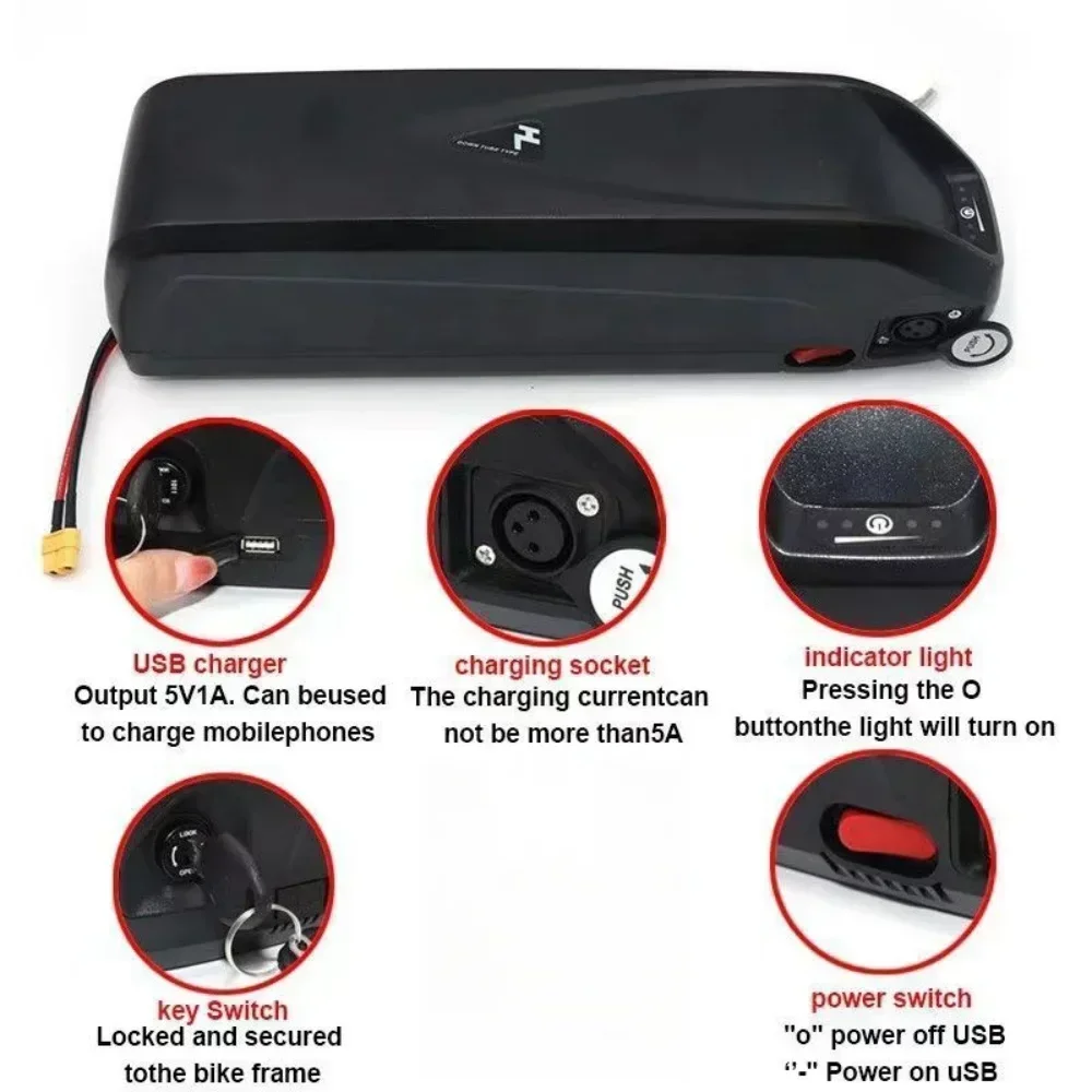 Air fast transportation 36V48V52V New Full Capacity Power 18650 Hailong Battery 25AH Lithium Battery Pack Suitable for 250-2000W
Air fast transportation 36V48V52V New Full Capacity Power 18650 Hailong Battery 25AH Lithium Battery Pack Suitable for 250-2000W