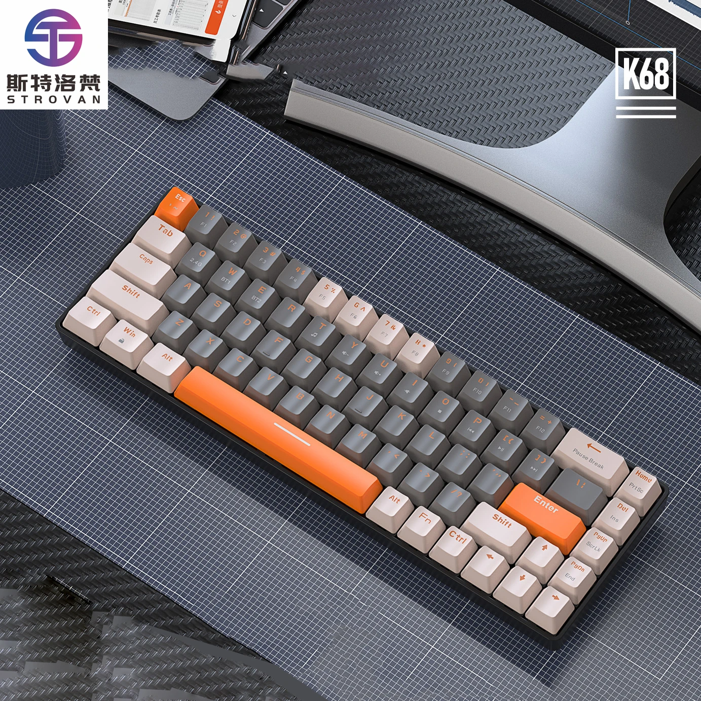 Arabic English Bluetooth Wireless Gaming Keyboard Orange 70 Percent Mechanical Keyboard Gaming Keyboards
Arabic English Bluetooth Wireless Gaming Keyboard Orange 70 Percent Mechanical Keyboard Gaming Keyboards