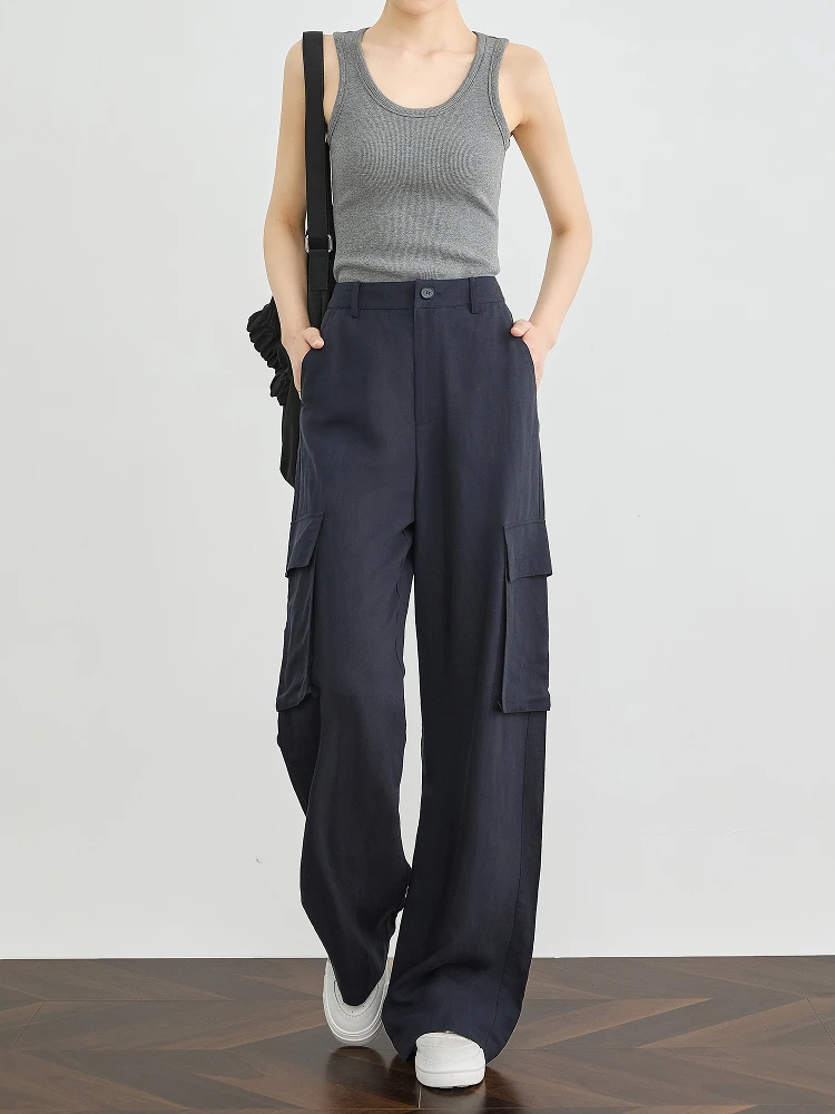 TUMPUS Women's Summer Straight Leg Linen Work Pants Extended Size High Waist Wide Leg Casual Trousers
TUMPUS Women's Summer Straight Leg Linen Work Pants Extended Size High Waist Wide Leg Casual Trousers