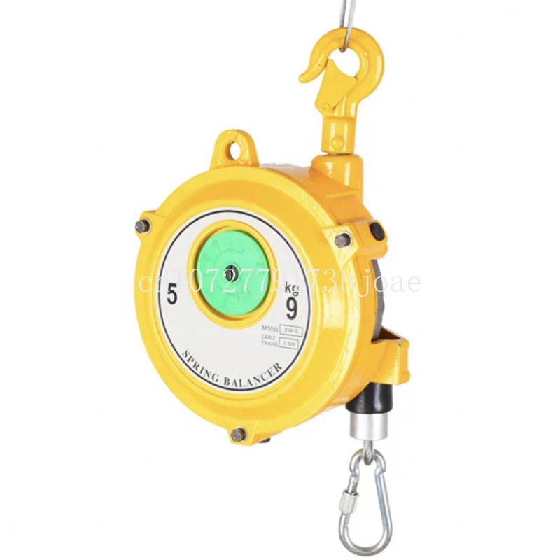 Equilibrador de resorte autoblocante, polea elevación gancho, equilibrador grúa equilibrio tensión, 5-9KG
Equilibrador de resorte autoblocante, polea elevación gancho, equilibrador grúa equilibrio tensión, 5-9KG
