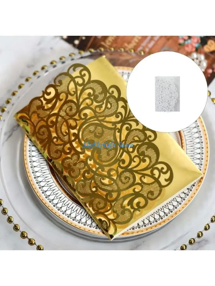 E65E 50Pcs Folding Paper Invitation Hollowed Lace Wedding Invitations for Birthday
E65E 50Pcs Folding Paper Invitation Hollowed Lace Wedding Invitations for Birthday