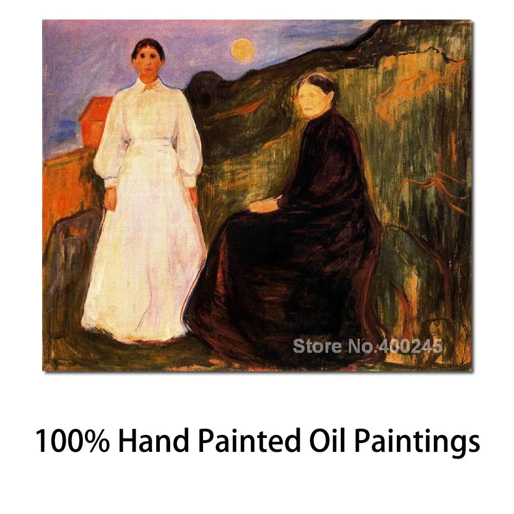 Mother and Daughter by Edvard Munch Modern Art Painting High Quality Hand Painted
Mother and Daughter by Edvard Munch Modern Art Painting High Quality Hand Painted