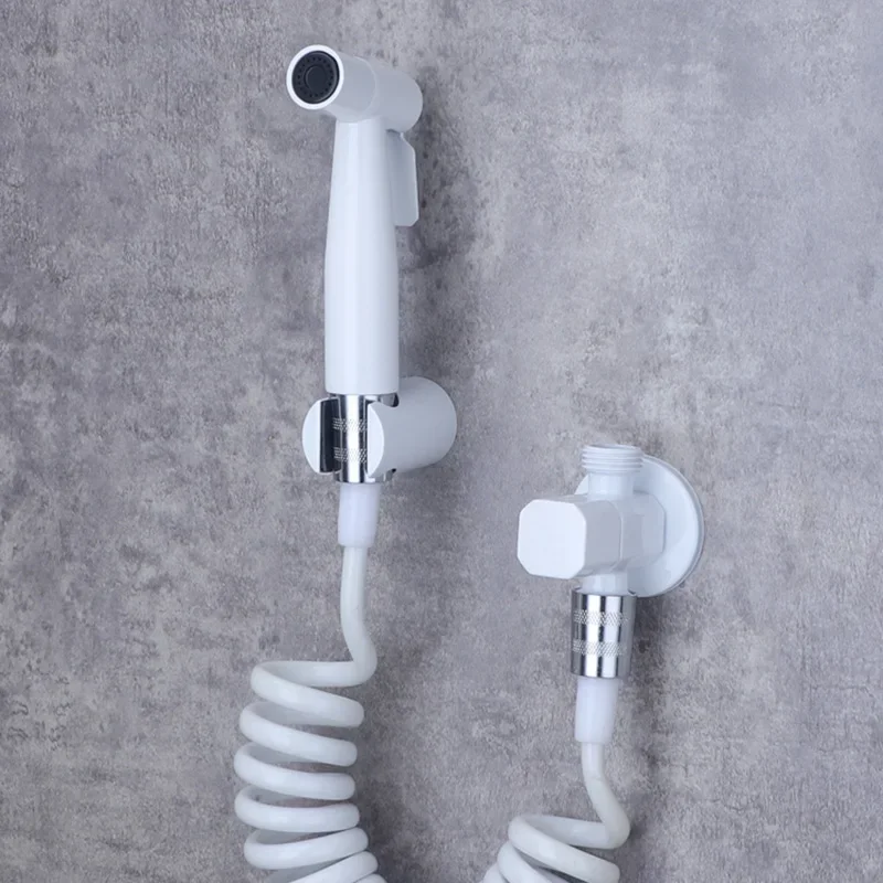 White Paint Hand Held Toilet Bidet Sprayer Stainless Steel Shattaf Solid Brass Valve BIdet Faucet Shower Douche Set
White Paint Hand Held Toilet Bidet Sprayer Stainless Steel Shattaf Solid Brass Valve BIdet Faucet Shower Douche Set