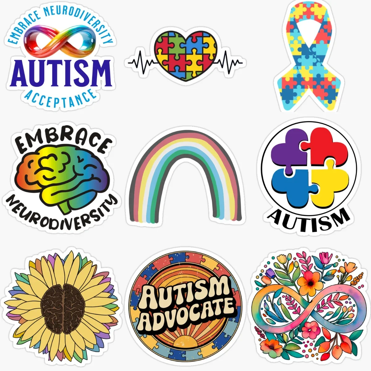 Autism Awareness Care Autism Color Jigsaw Creative Waterproof Sticker for Decorate Car Van Window Wall Fridge Decal Accessorie
Autism Awareness Care Autism Color Jigsaw Creative Waterproof Sticker for Decorate Car Van Window Wall Fridge Decal Accessorie