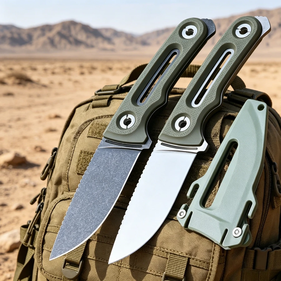 FX Fixed Blade Knife Camping Fishing Knife 8Cr13Mov Blade Green Nylon Fiber Handle Multi-functional Emergency Knife Men's Gifts
FX Fixed Blade Knife Camping Fishing Knife 8Cr13Mov Blade Green Nylon Fiber Handle Multi-functional Emergency Knife Men's Gifts