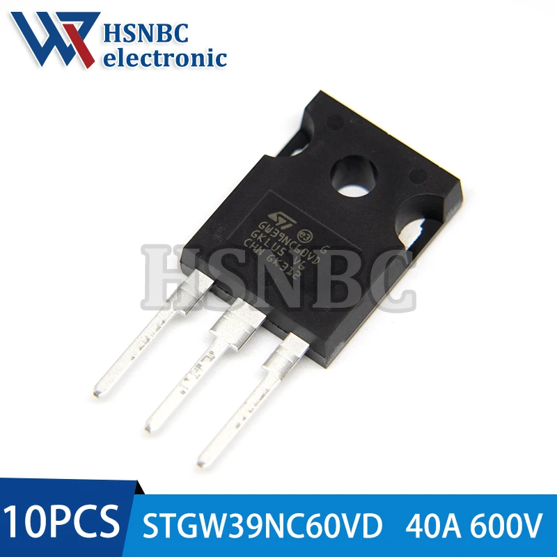 10Pcs/Lot STGW39NC60VD GW39NC60VD TO-247 40A 600V IGBT Power Transistor 100% New Original
10Pcs/Lot STGW39NC60VD GW39NC60VD TO-247 40A 600V IGBT Power Transistor 100% New Original