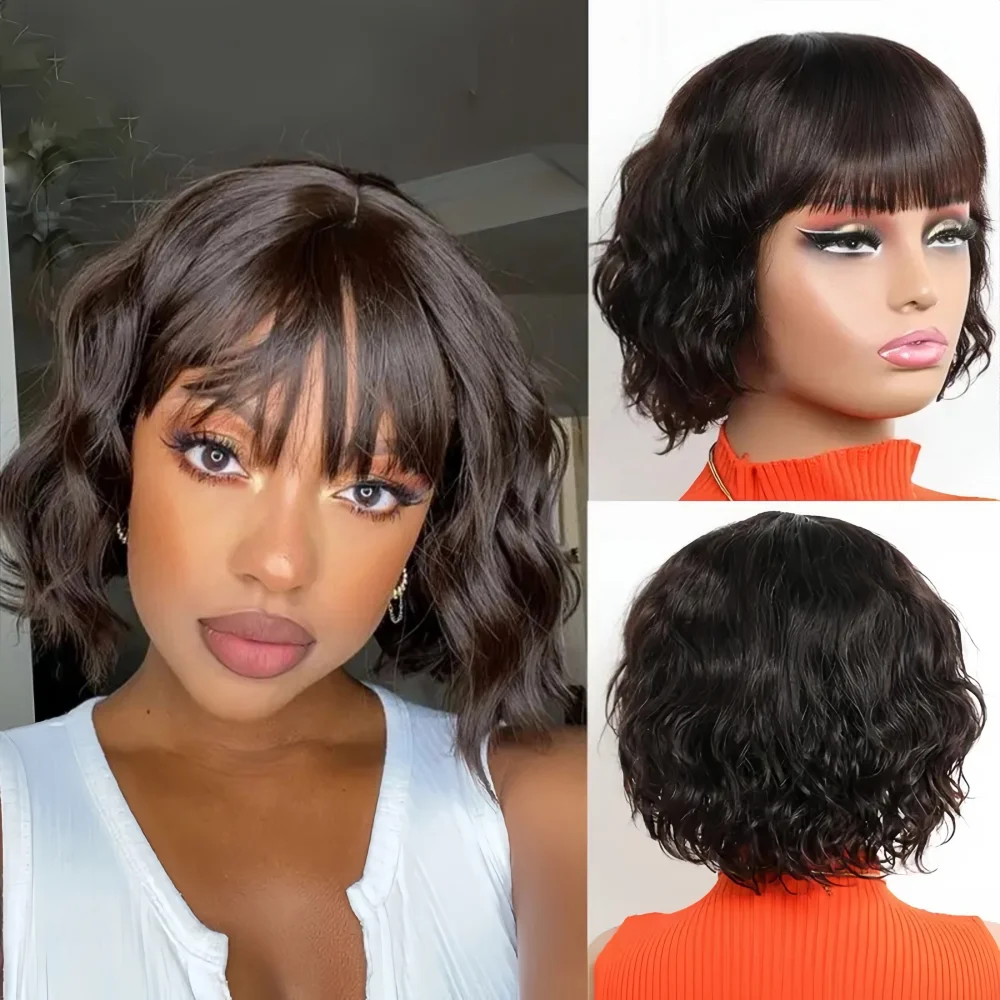 3x1 Middle Part Bob Wig for Black Women with Bangs 100% Remy Human Hair Body Wave Short Lace Frontal Fringe Realistic Scalp Wigs
3x1 Middle Part Bob Wig for Black Women with Bangs 100% Remy Human Hair Body Wave Short Lace Frontal Fringe Realistic Scalp Wigs