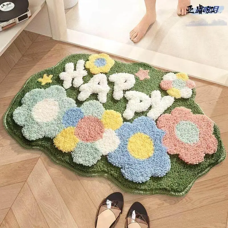 Water Absorbent Anti-Slip Bathroom Carpet Cartoon Dopamine Toilet Floor Mat Bathroom Foot Pad Home Decorative Rugs
Water Absorbent Anti-Slip Bathroom Carpet Cartoon Dopamine Toilet Floor Mat Bathroom Foot Pad Home Decorative Rugs
