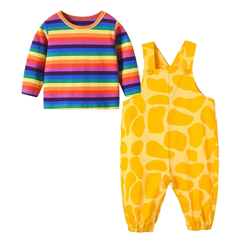 Giraffe Kawaii Rainbow Autumn Baby Boy Girls Clothes Rompers Bodysuit Cotton Striped Long Sleeve Shirt Child Overall Jumpsuits
Giraffe Kawaii Rainbow Autumn Baby Boy Girls Clothes Rompers Bodysuit Cotton Striped Long Sleeve Shirt Child Overall Jumpsuits