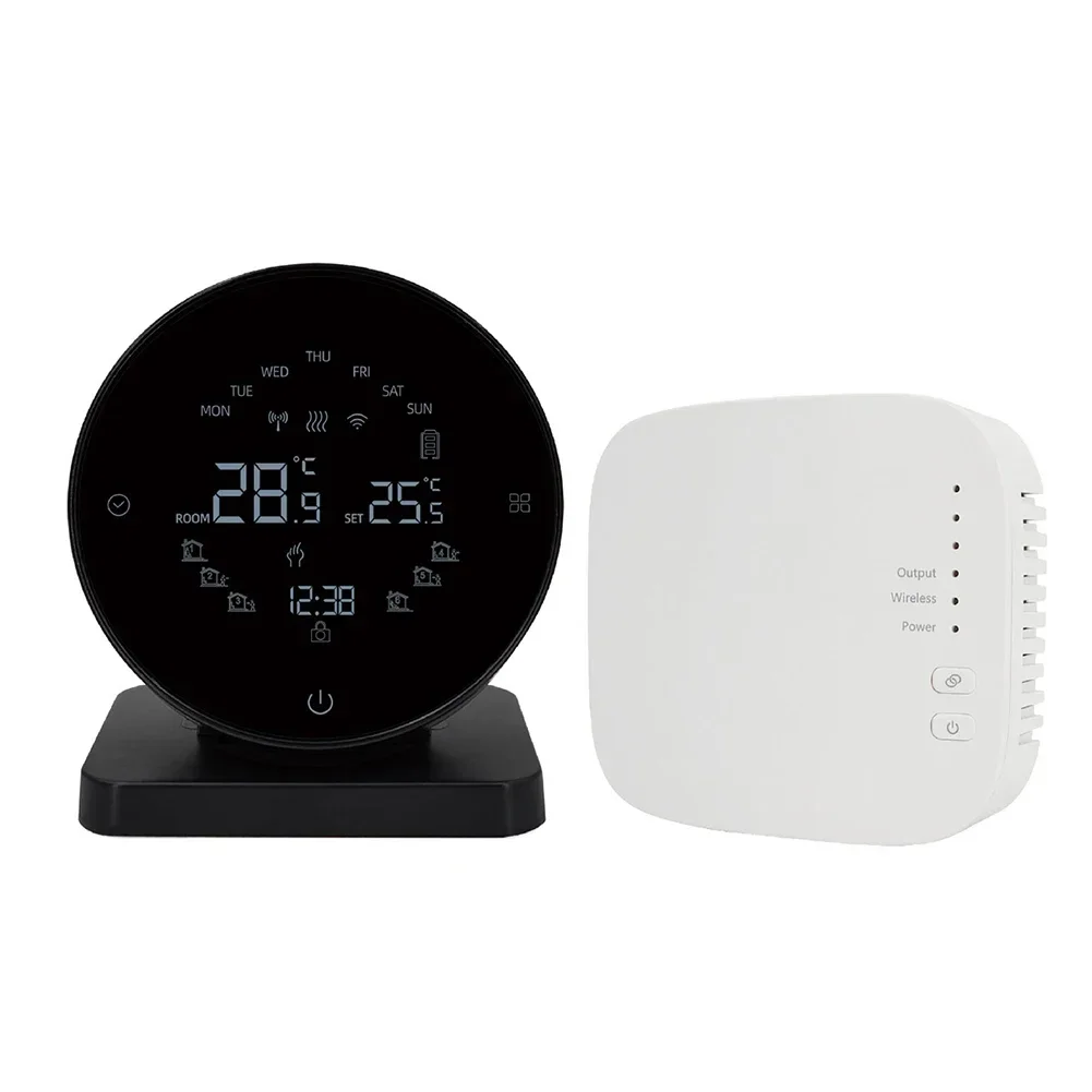 WiFi Thermostat for Smart Homes For Tuya Enabled Wireless Control for Water Floor Heating and Gas Boilers with Voice Commands
WiFi Thermostat for Smart Homes For Tuya Enabled Wireless Control for Water Floor Heating and Gas Boilers with Voice Commands