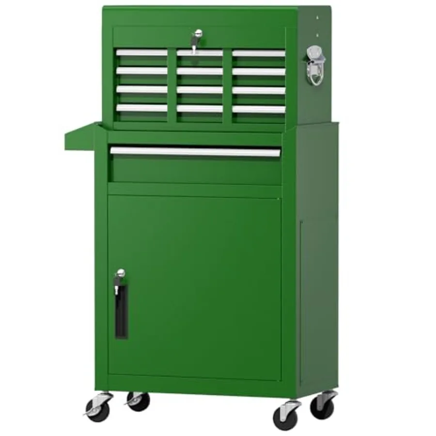 Tool Chest, 5-Drawer Rolling Tool Chest with Hooks and Lockable Wheels, Metal Storage Detachable Top Tool Box with Lockable Whe
Tool Chest, 5-Drawer Rolling Tool Chest with Hooks and Lockable Wheels, Metal Storage Detachable Top Tool Box with Lockable Whe