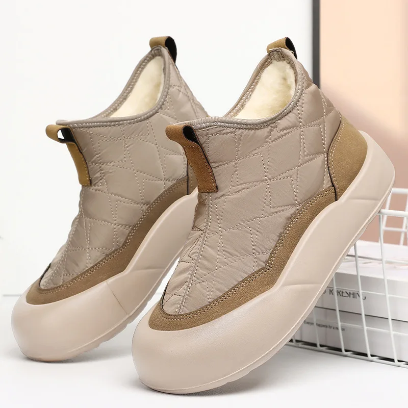 Winter Flat Boots For Women Warm Walking Shoes Casual Non-Slip Faux Fur Lining Ankle Snow Boots Women's Platform Shoes
Winter Flat Boots For Women Warm Walking Shoes Casual Non-Slip Faux Fur Lining Ankle Snow Boots Women's Platform Shoes