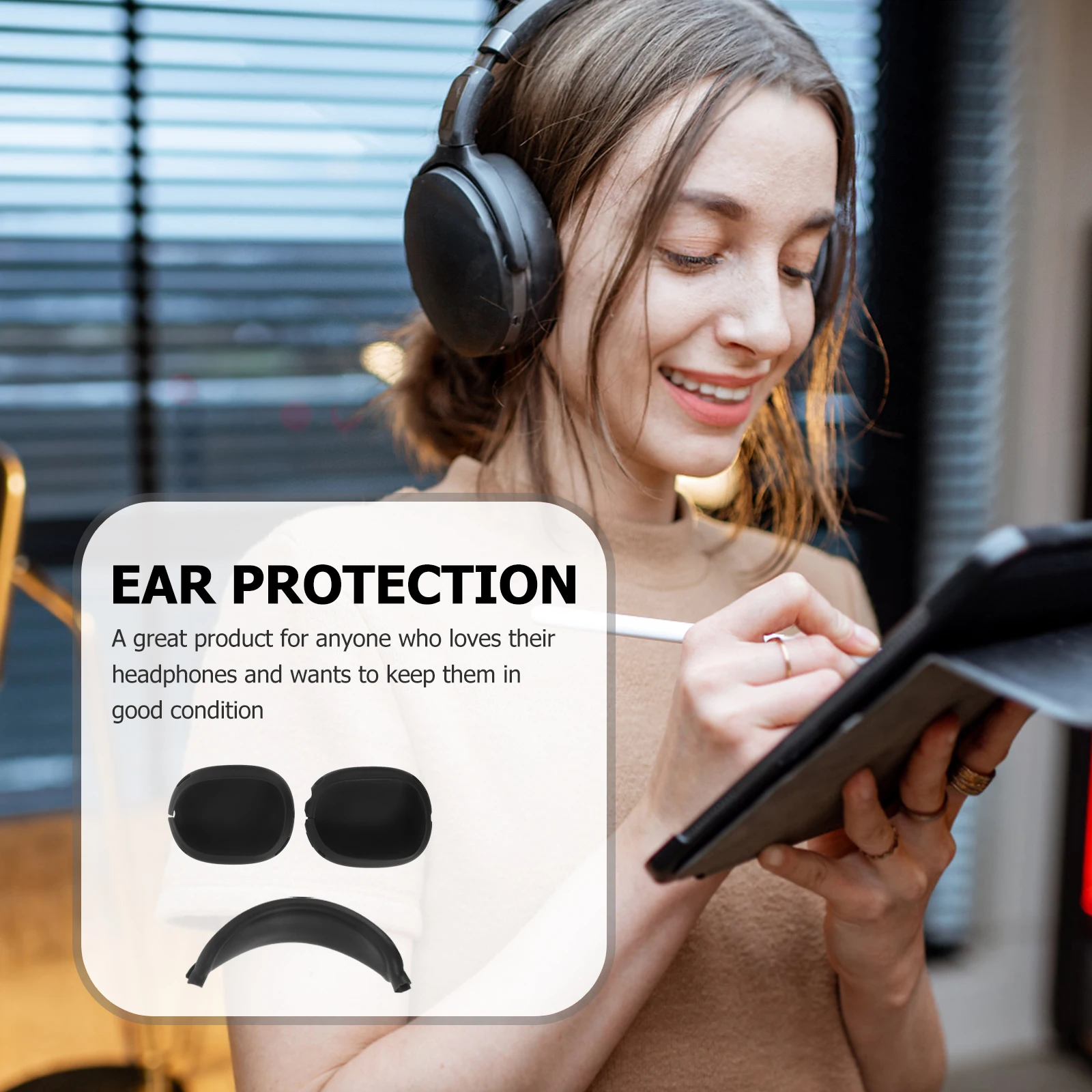 1 Set Black Tpu Headphone Cover Earphone Case Protective Anti Collision Pad Headband Cushion Silicone Accessories For
1 Set Black Tpu Headphone Cover Earphone Case Protective Anti Collision Pad Headband Cushion Silicone Accessories For