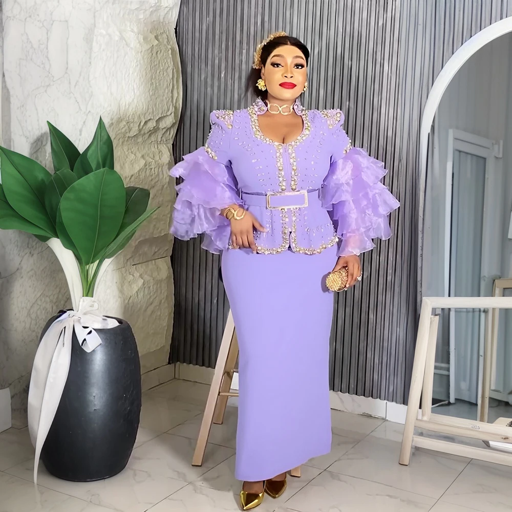 H&D African Elegant Dresses For Women Fashion Ruffle Sleeve Plus Size Wedding Party Long Dress Evening Gown Ladies Clothing 2025
H&D African Elegant Dresses For Women Fashion Ruffle Sleeve Plus Size Wedding Party Long Dress Evening Gown Ladies Clothing 2025