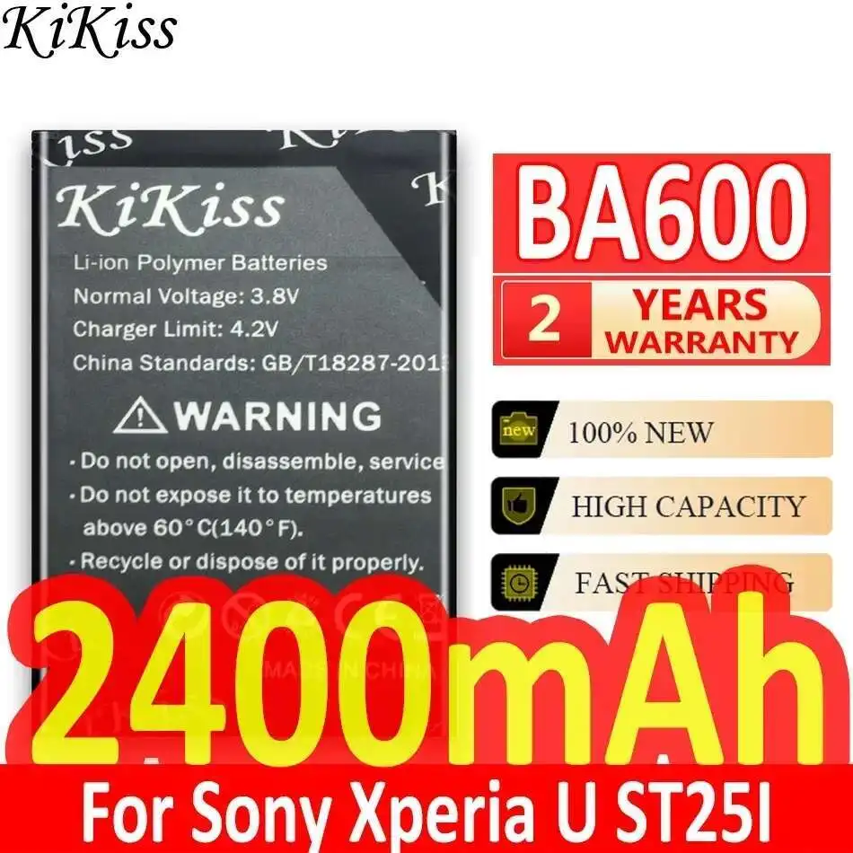 For Sony Xperia U ST25I st25a st25 Kumquat BA600 Durable 2400mAh Mobile Phone Battery
For Sony Xperia U ST25I st25a st25 Kumquat BA600 Durable 2400mAh Mobile Phone Battery