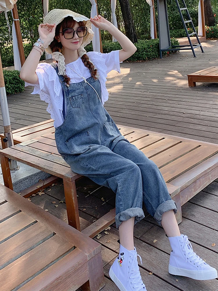 Модные джинсовые комбинезоны, женские свободные весенне-осенние 23220, новые корейские универсальные шикарные цельные брюки с прямыми штанинами для возраста
Модные джинсовые комбинезоны, женские свободные весенне-осенние 23220, новые корейские универсальные шикарные цельные брюки с прямыми штанинами для возраста