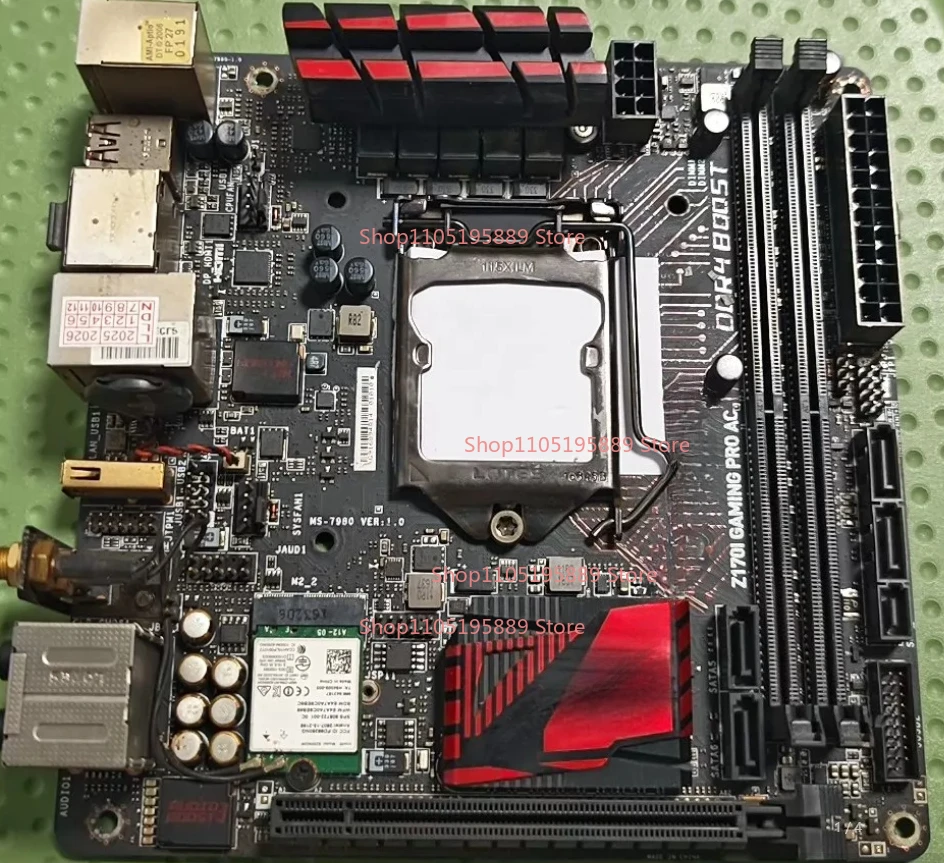 For MSI Z170I GAMING PRO AC Main Board, ITX Small Board, 1151 Pins, Support 6th/7th Generation Intel Processor
For MSI Z170I GAMING PRO AC Main Board, ITX Small Board, 1151 Pins, Support 6th/7th Generation Intel Processor