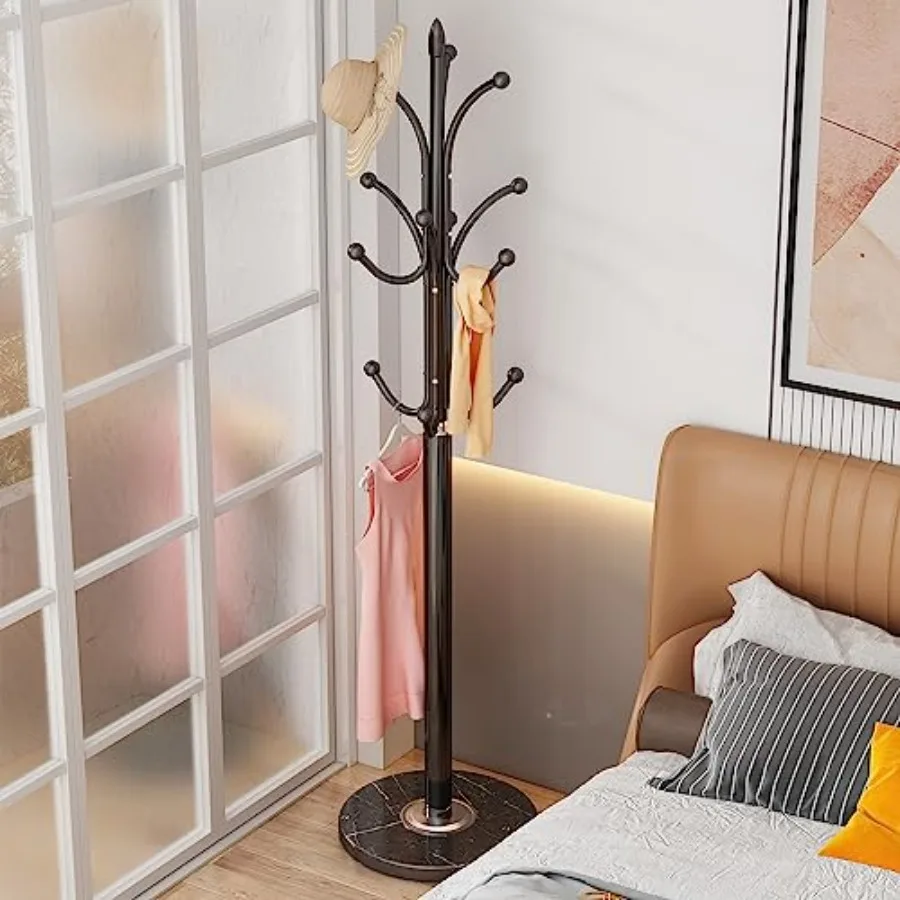 Metal Coat Rack Freestanding Sturdy Heavy Duty Coat Rack Stand with Natural Marble Base Modern Coat Racks Hall Tree Hats Hanger
Metal Coat Rack Freestanding Sturdy Heavy Duty Coat Rack Stand with Natural Marble Base Modern Coat Racks Hall Tree Hats Hanger