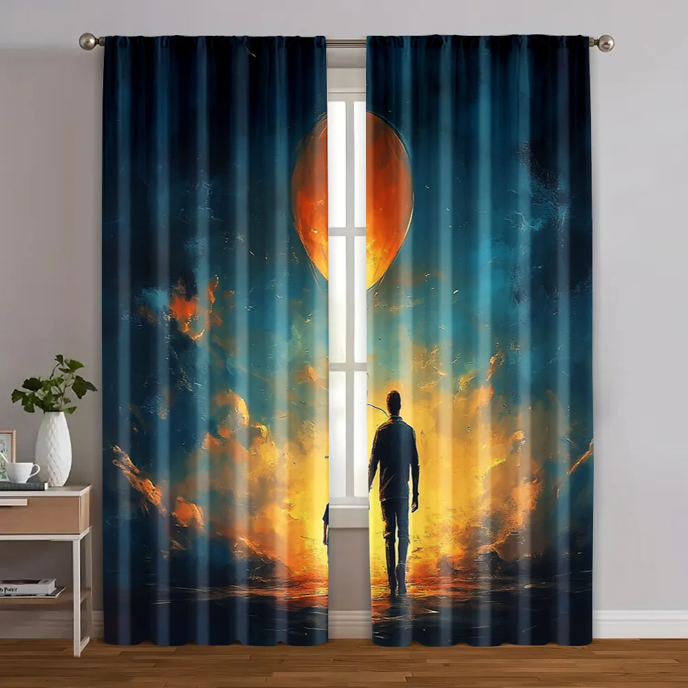 2pcs, Print Curtains 2D print with Man & Youngsters Holding Balloons Versatile Durable Polyester (without rod) Room Decor Ldeal
2pcs, Print Curtains 2D print with Man & Youngsters Holding Balloons Versatile Durable Polyester (without rod) Room Decor Ldeal