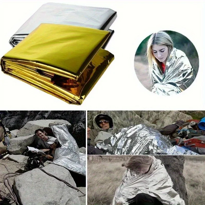 Outdoor survival portable first aid blanket cold proof sunscreen insulation blanket camping hiking reflective life blanket
Outdoor survival portable first aid blanket cold proof sunscreen insulation blanket camping hiking reflective life blanket