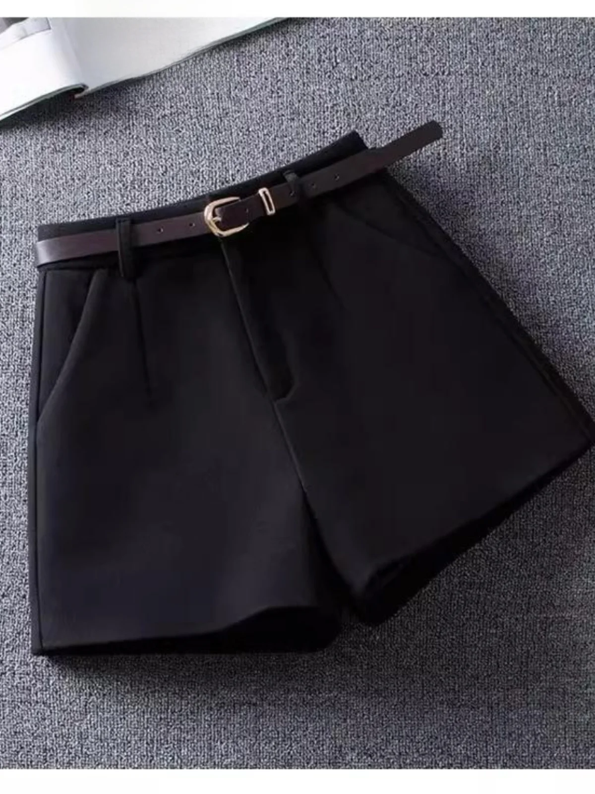 High Waist Wide Leg Woolen Shorts Women's Outerwear Spring Autumn plus Size Boot Pants Stylish Slimming Wide Pants
High Waist Wide Leg Woolen Shorts Women's Outerwear Spring Autumn plus Size Boot Pants Stylish Slimming Wide Pants