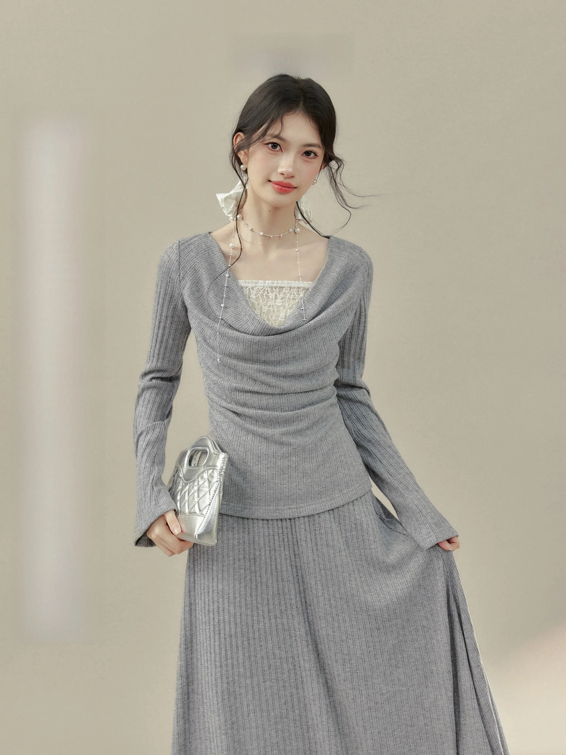 Комплект из двух предметов: топ и юбка с кружевными вставками, большие размеры, женская модная весенняя коллекция от Yang Xue
Комплект из двух предметов: топ и юбка с кружевными вставками, большие размеры, женская модная весенняя коллекция от Yang Xue