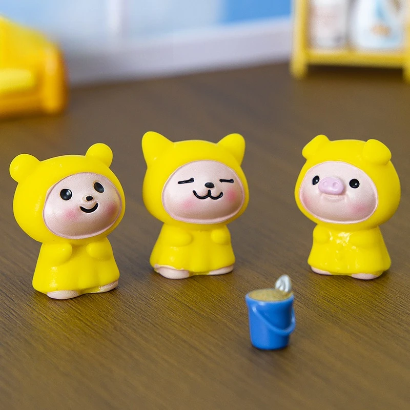 Decoration Crafts Adorable Raincoat Animal Mini Figurines Creative Resin Crafts for Home Office Desk Decor
Decoration Crafts Adorable Raincoat Animal Mini Figurines Creative Resin Crafts for Home Office Desk Decor