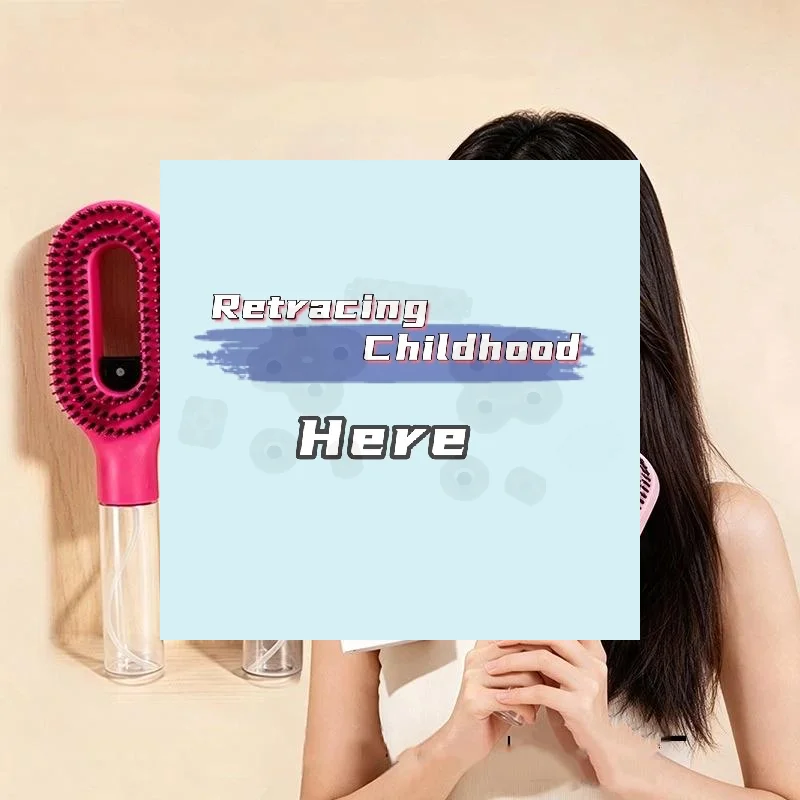 1Pcs Spray Hair Brush Refillable Liquid Water Spray Paddle Comb Anti Static Soft Bristle Hair Styling Massage Comb For Home-TOY
1Pcs Spray Hair Brush Refillable Liquid Water Spray Paddle Comb Anti Static Soft Bristle Hair Styling Massage Comb For Home-TOY