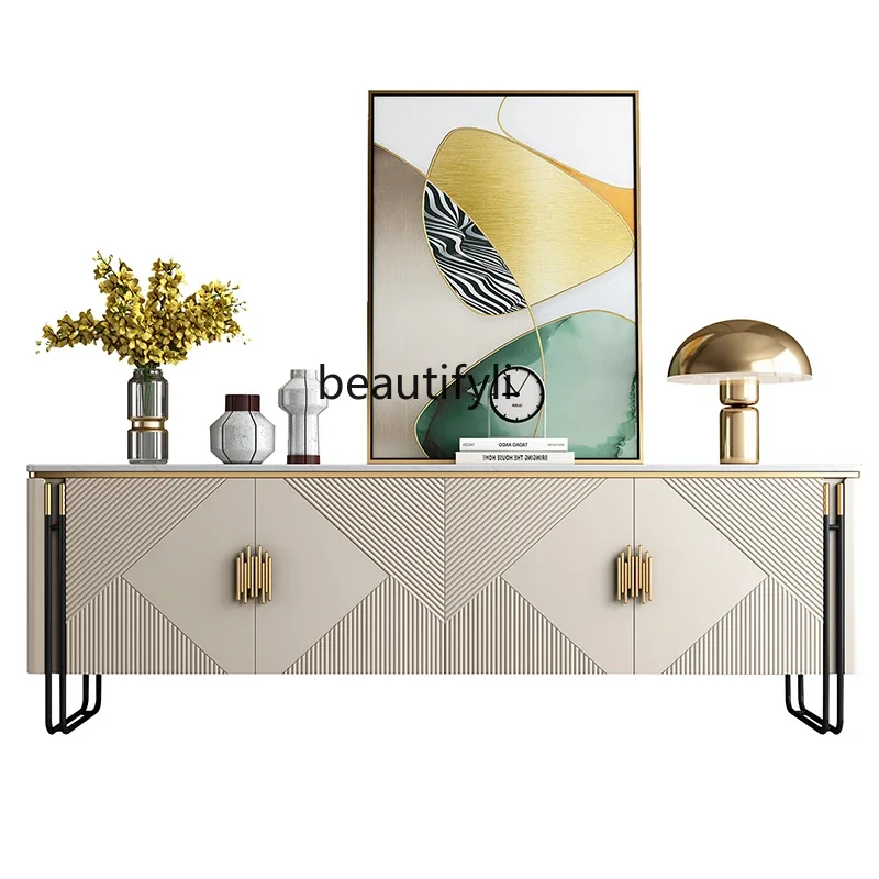 K18 Italian Light Luxury Stone Plate TV Cabinet and Tea Table Simple Modern Living Room TV Stand Home Film and Television Cabine
K18 Italian Light Luxury Stone Plate TV Cabinet and Tea Table Simple Modern Living Room TV Stand Home Film and Television Cabine