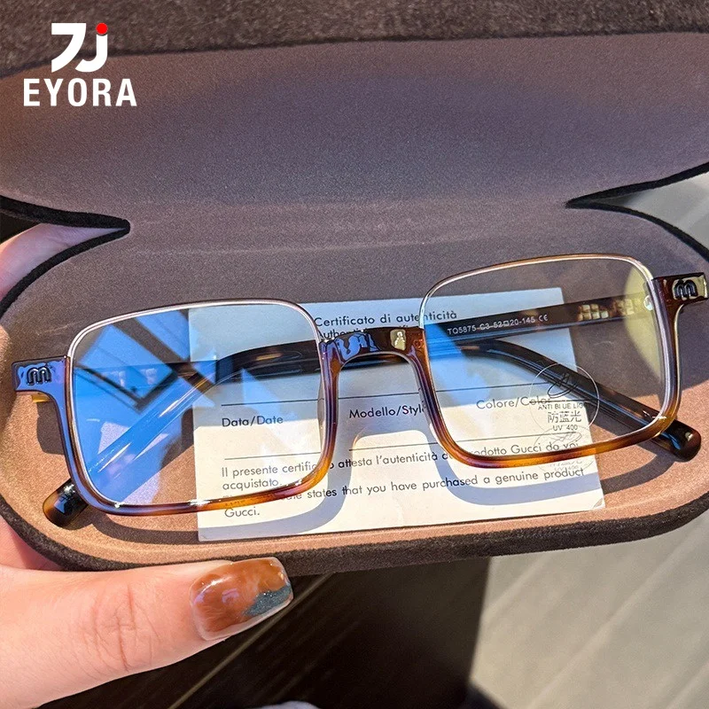 EYORA Square Half-rim Frame TR90 Reading Glasses for Women Anti Blue Light Photochromic Glasses Optical Lenses with Prescription
EYORA Square Half-rim Frame TR90 Reading Glasses for Women Anti Blue Light Photochromic Glasses Optical Lenses with Prescription