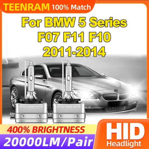 35W HID Xenon Headlights Bulbs 20000LM Plug And Play LED Headlights 6000K White For BMW 5 Series F07 F11 F10 2011 2012 2013 2014