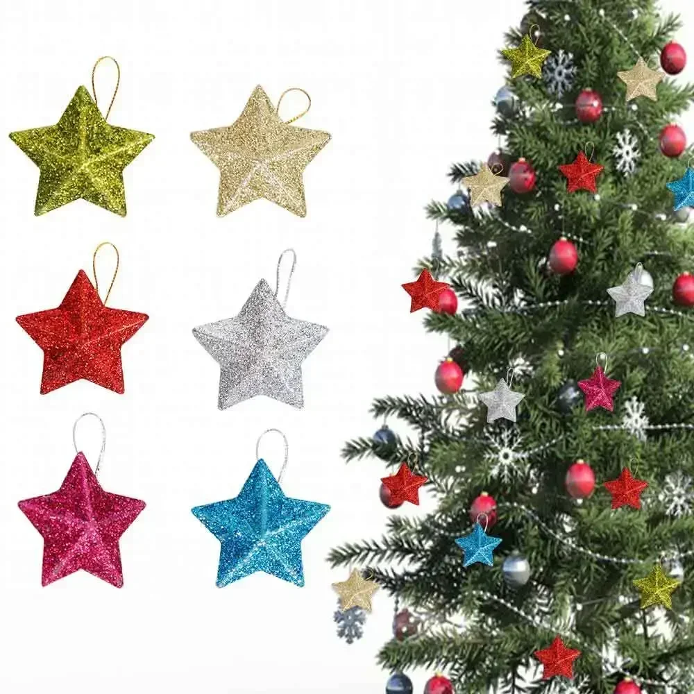 24PCS Glitter Star Ornaments Christmas Tree Hanging Pendant Christmas Decoration for Home New Year Party DIY Gift Drop Ornaments
24PCS Glitter Star Ornaments Christmas Tree Hanging Pendant Christmas Decoration for Home New Year Party DIY Gift Drop Ornaments