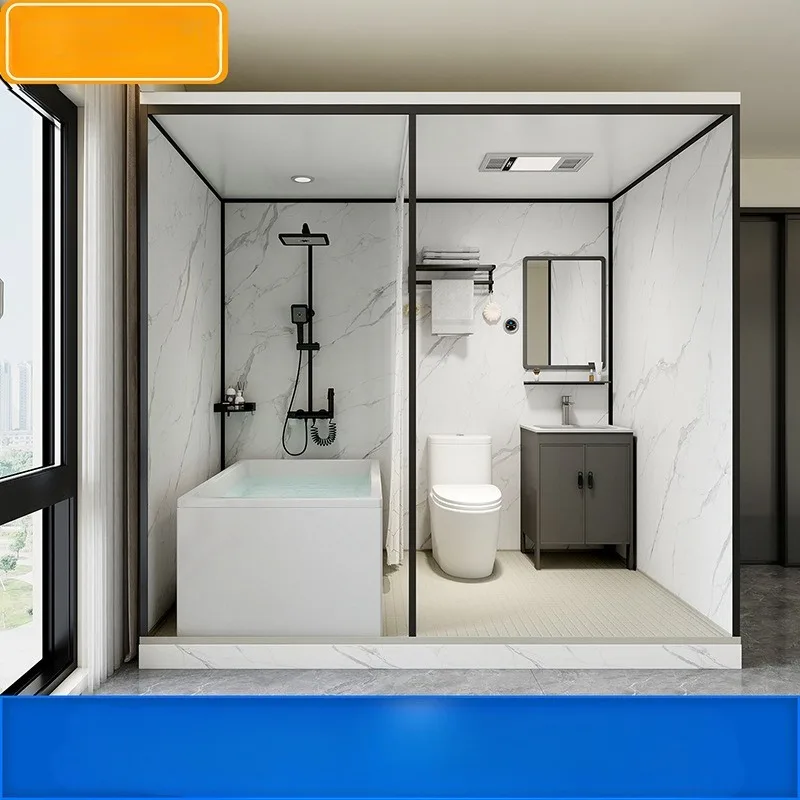 Integral shower room Integrated bathroom Rural household bath room Toilet with bath tub Shower room Bathroom
Integral shower room Integrated bathroom Rural household bath room Toilet with bath tub Shower room Bathroom