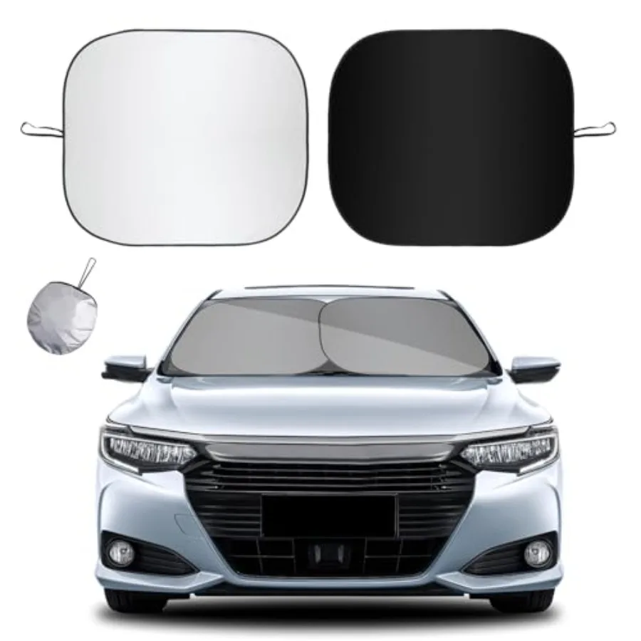 2 PCS Car Windshield Sun Shade, Foldable Sunshade for Car Front Window and Interior Sun Protection, Windshield Shade for Sun He
2 PCS Car Windshield Sun Shade, Foldable Sunshade for Car Front Window and Interior Sun Protection, Windshield Shade for Sun He