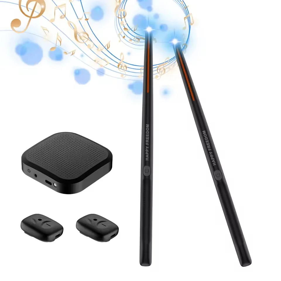 Electronic Drumsticks Air Drum Stick with 2 Foot Pedals 16D Speaker DSP Level Sound Card Low Delay Electric Rhythm Drum Sticks
Electronic Drumsticks Air Drum Stick with 2 Foot Pedals 16D Speaker DSP Level Sound Card Low Delay Electric Rhythm Drum Sticks
