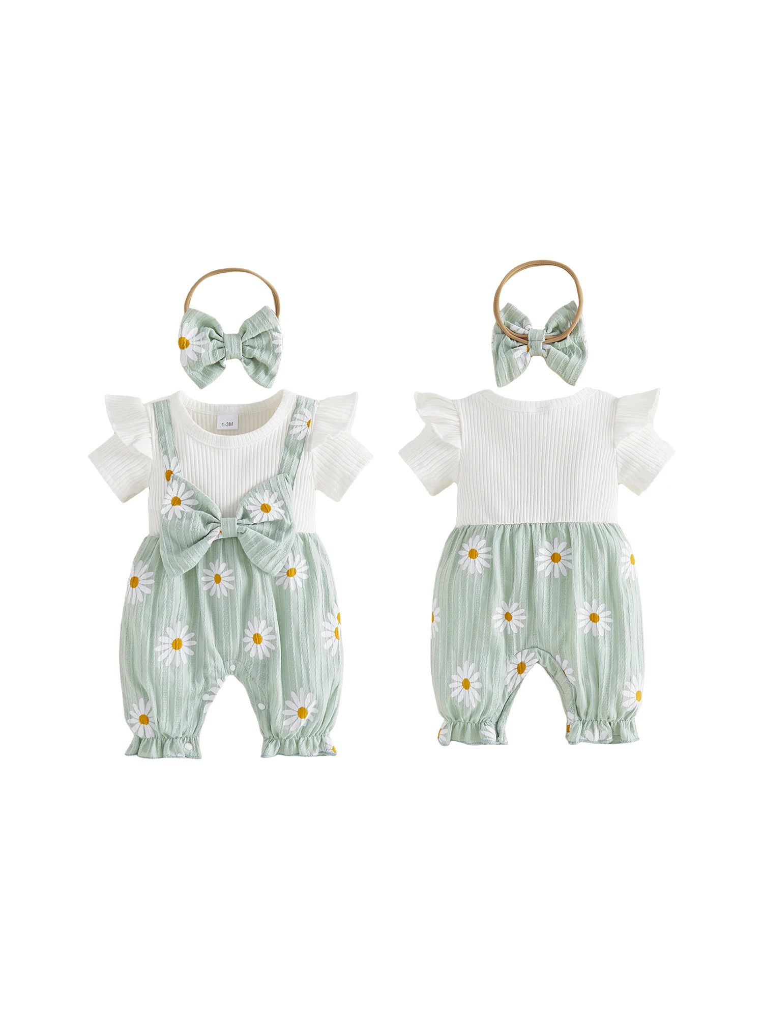 Комбинезон с цветочным принтом для маленьких девочек, комплект с повязкой на голову в тон, комбинезон с короткими рукавами и круглым вырезом, летний наряд, лоскутный комбинезон с ромашками
Комбинезон с цветочным принтом для маленьких девочек, комплект с повязкой на голову в тон, комбинезон с короткими рукавами и круглым вырезом, летний наряд, лоскутный комбинезон с ромашками