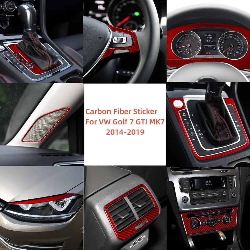 Carbon Fiber Car Door Lock Steering Wheel Air Outlet Decorative Sticker For VW Golf 7 GTI MK7 2014-2019 Styling Accessories
Carbon Fiber Car Door Lock Steering Wheel Air Outlet Decorative Sticker For VW Golf 7 GTI MK7 2014-2019 Styling Accessories